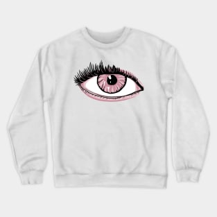 pink eye Crewneck Sweatshirt